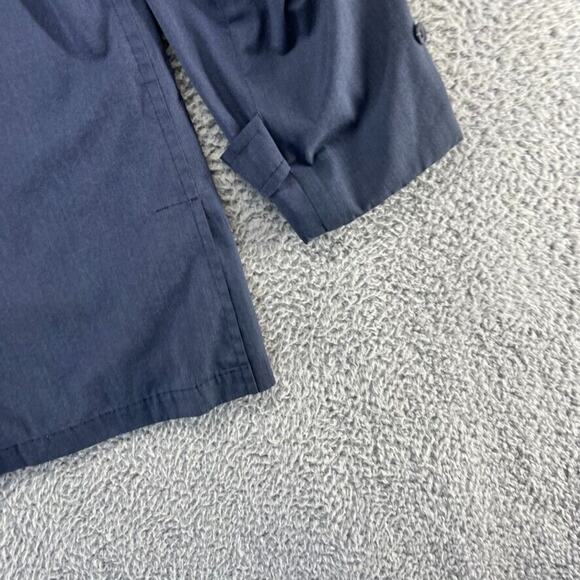 Vintage London Fog Bomber Jacket Men's 42 Blue Faded Reeves Zip Faded Talon 70s - Picture 9 of 11